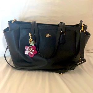 Black Coach Diaper Bag